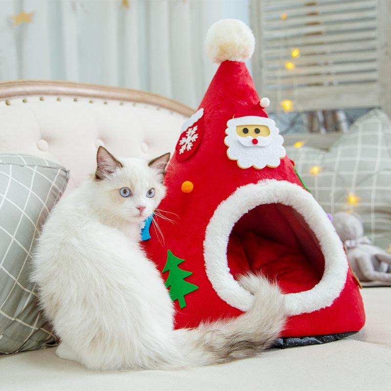 Christmas Cat Cozy Nest-2