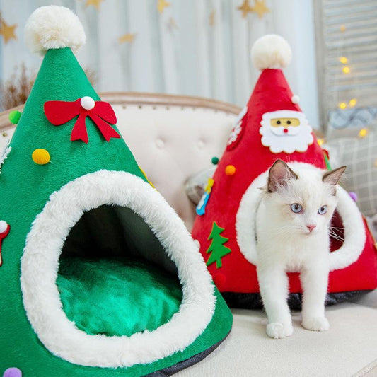 Christmas Cat Cozy Nest-0